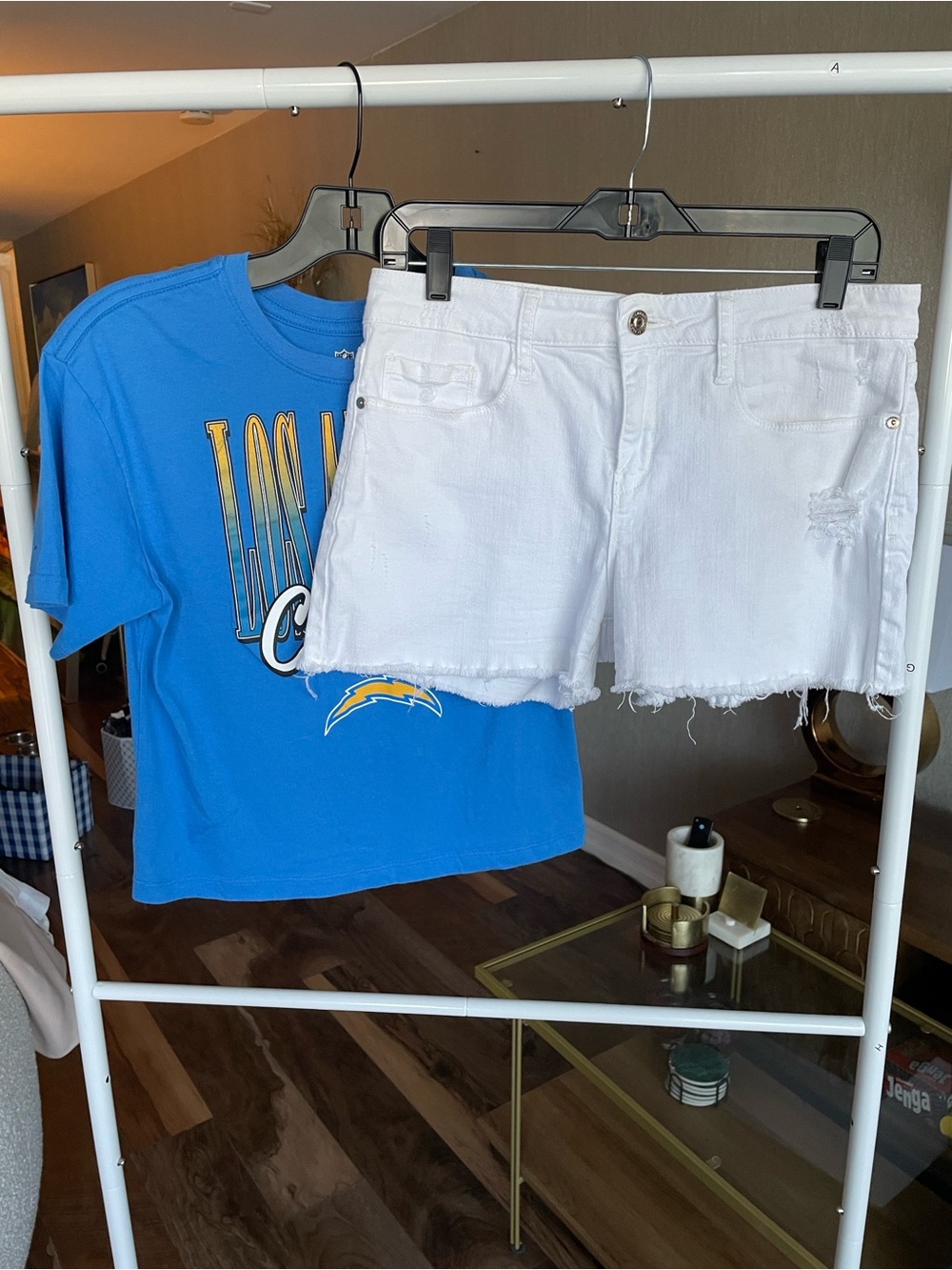 Official NFL Woman’s Tee | Los Angeles Chargers | Blue and Yellow - Picture 9 of 14
